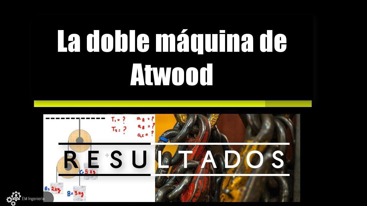 Resultados del ejercicio doble máquina de Atwood