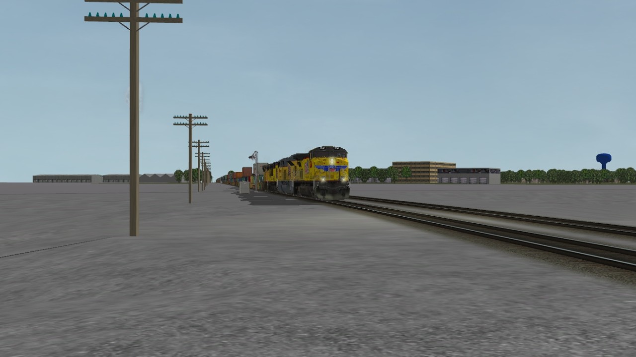 ORTS: High Speed UP C44AC #6241 Repainted Ex SP WB IG4TA-15 At Low Moor, IA