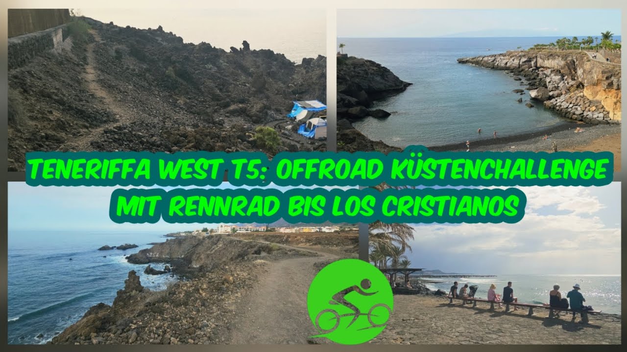 🌞 Teneriffa 🌴 West T5: Küsten Offroad Challenge mit Rennrad bis Los Cristianos & bergig zurück