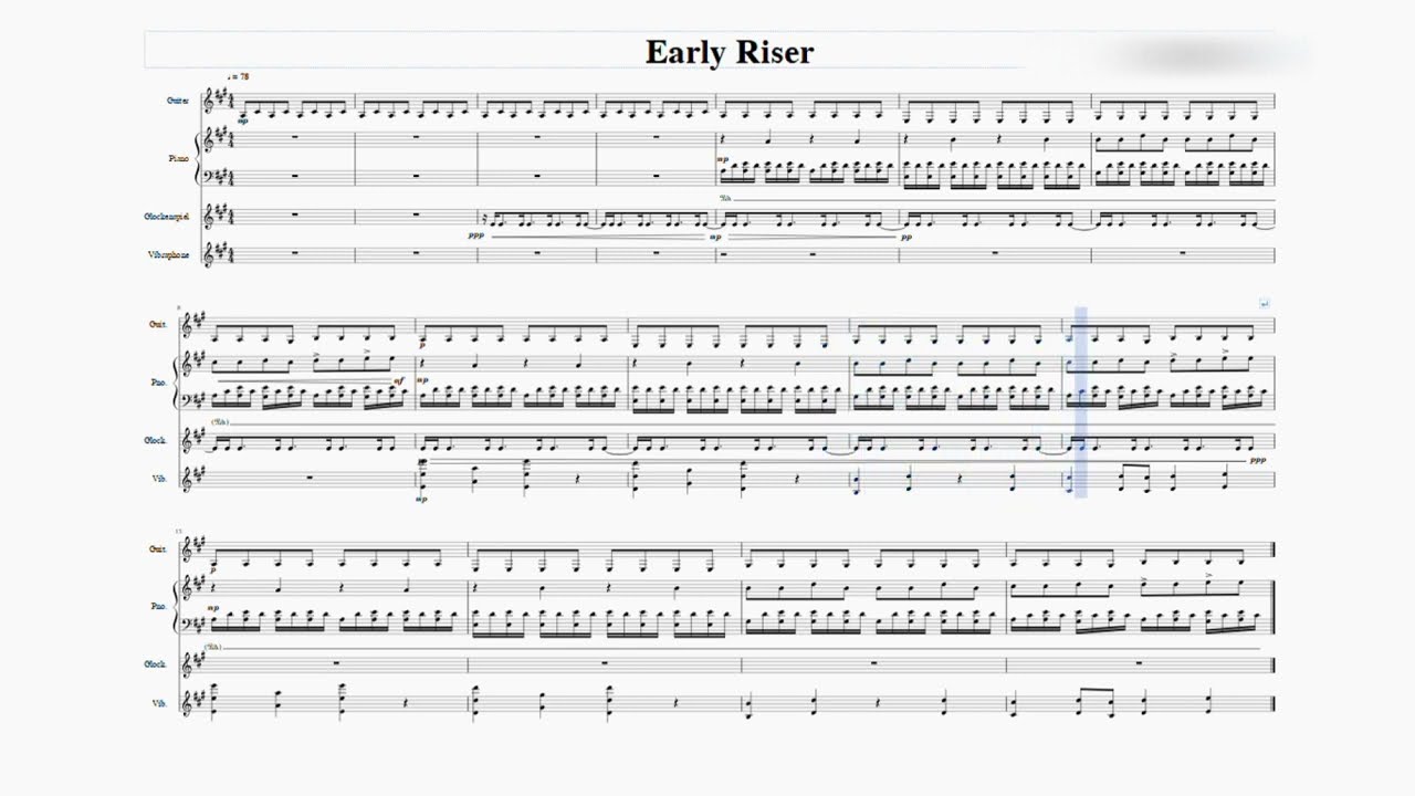 【Score】iOS - Early Riser（早起き）