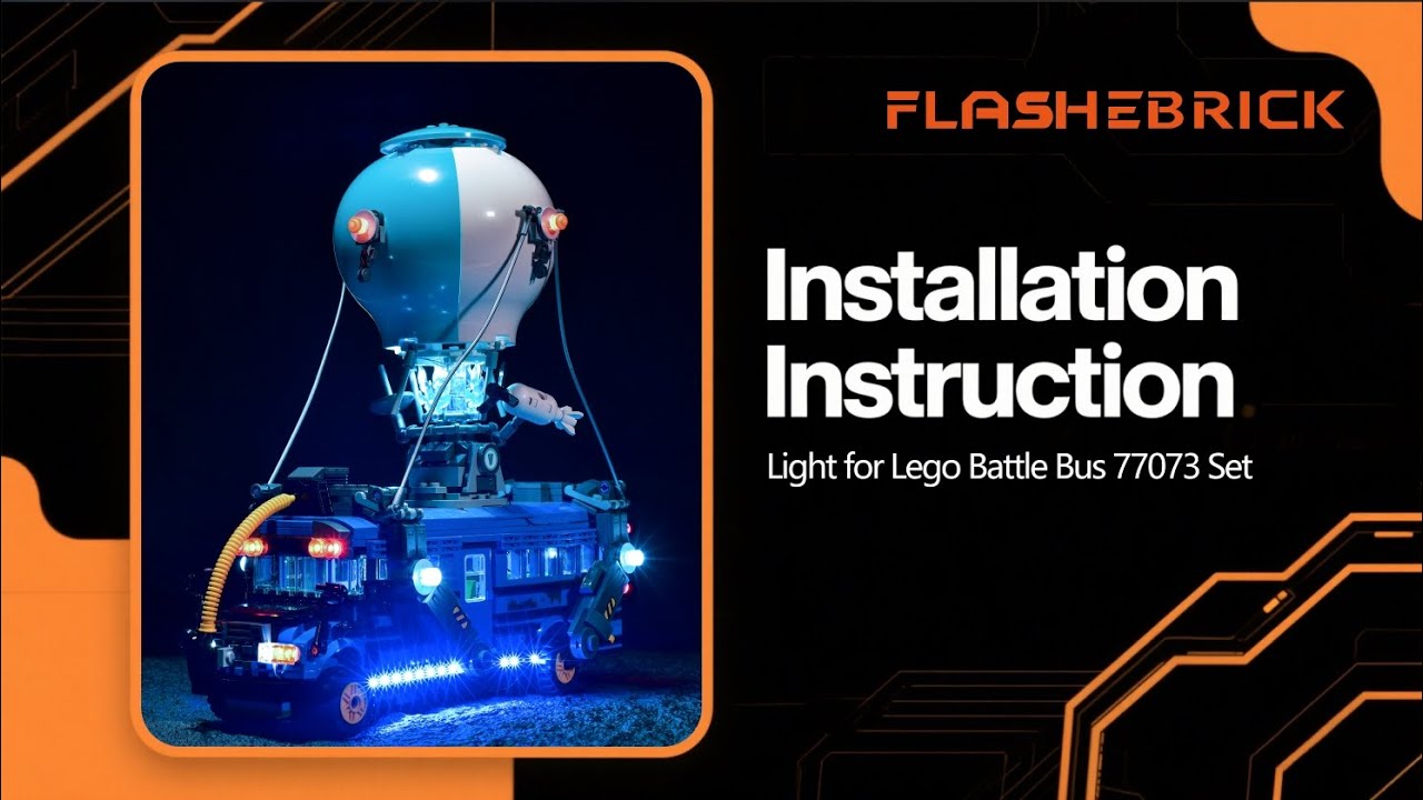Light Kit For LEGO 77073 Battle Bus Video Installation Guide