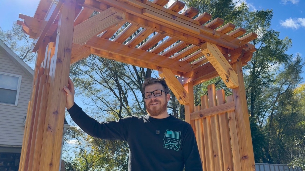 Building a Cedar Wedding Arbor