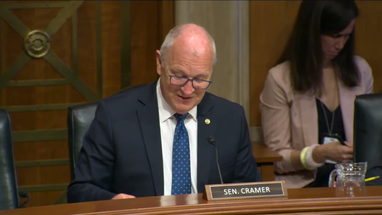 Senator Cramer Opening Statement at Hearing to Examine Discussion Draft of TSCA Legislation