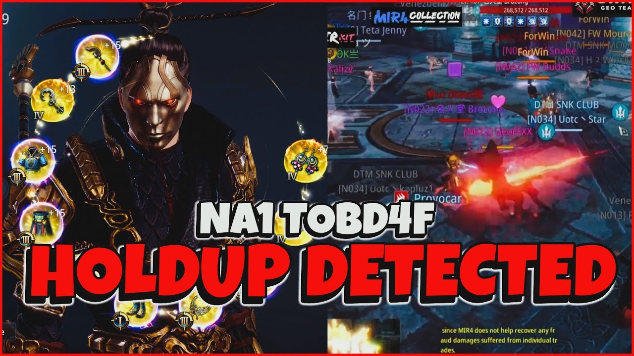 HOLDUP FAILED FW/HOF TRY TO HOLDUP AGAIN BUT GET CAUGHT | UOTC/DTM VS FW/HOF | NA1 TOBD4F | MIR4