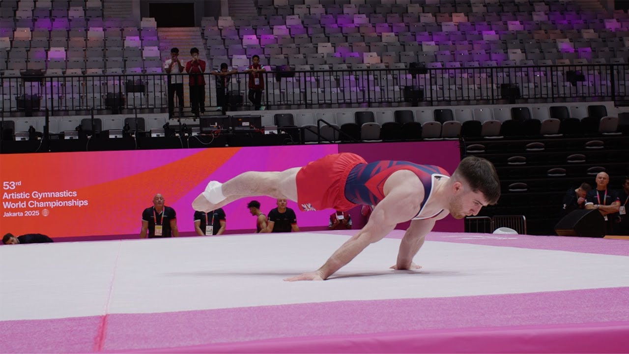 Harry Hepworth (GBR) - FX - Podium Training - 2025 World Championships Jakarta
