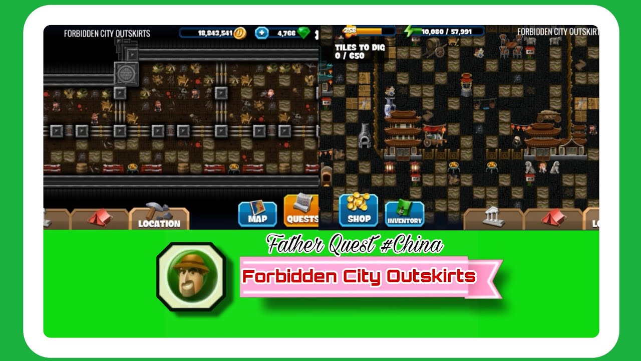 23-Forbidden City  Outskirts| Father Quest ( China)| #diggysadventure