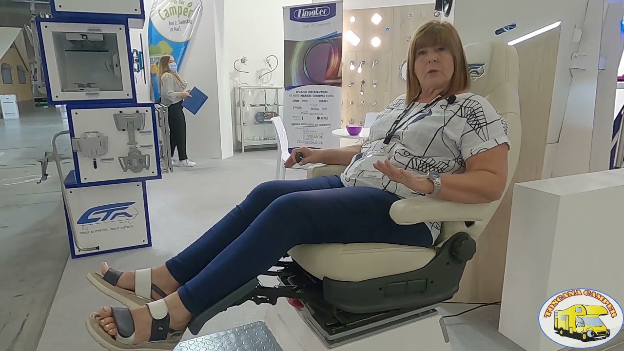Appoggiapiedi elettrico per sedile girevole camper - Toscana Camper