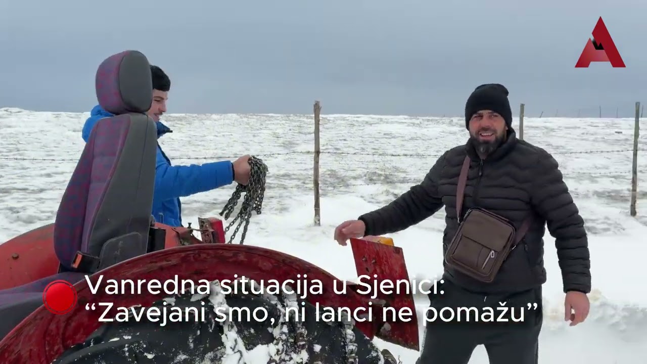 Vanredna situacija u Sjenici: “Zavejani smo, ni lanci ne pomažu”