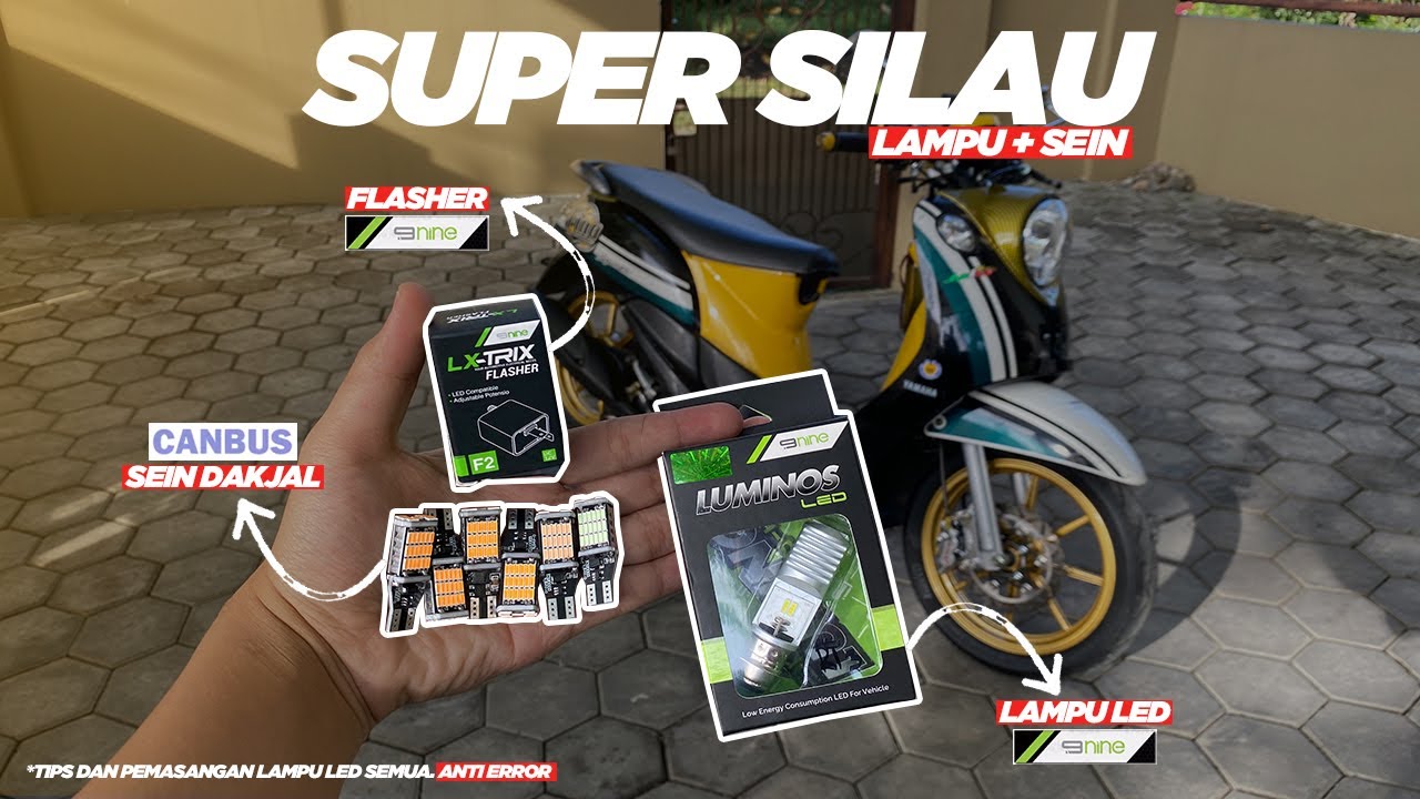 TIPS DAN PEMASANGAN LAMPU LED LUMINOS, SEIN DAJJAL SUPER BRIGHT ANTI ERROR | PROJECT MIO FINO EP. 5