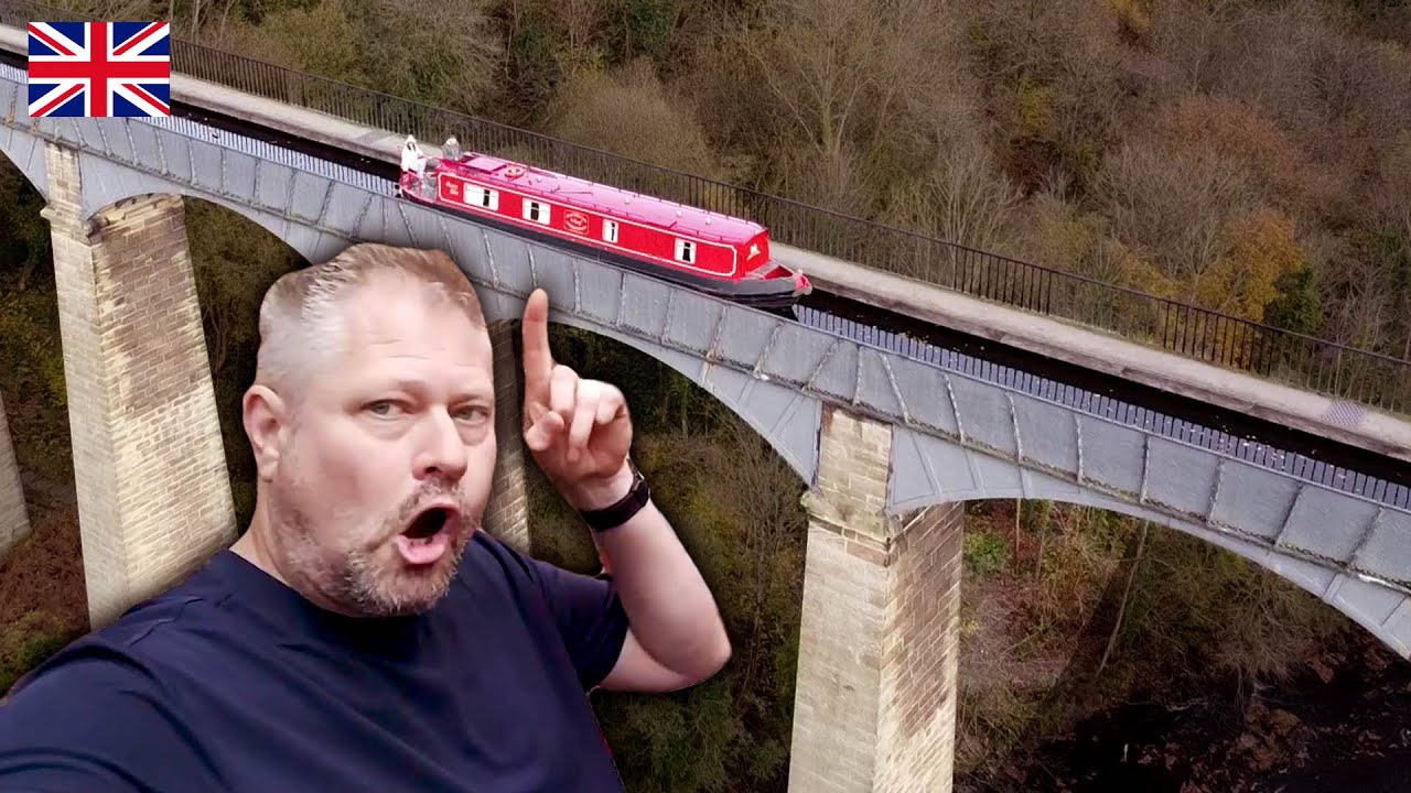 💜 We cross the world's HIGHEST Aqueduct while narrowboating Wales