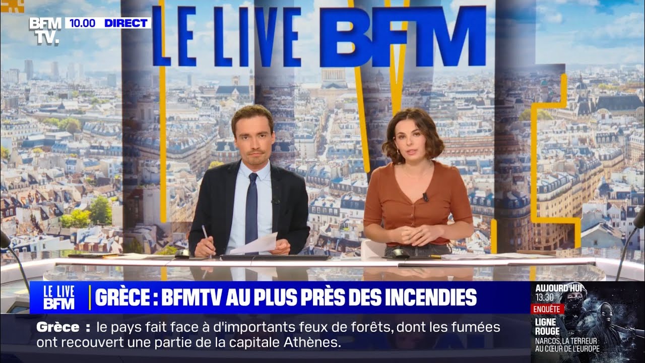 BFMTV | Début du Live BFM avec Bastien Bocquel et Chloé Giraud — mardi 13 août 2024
