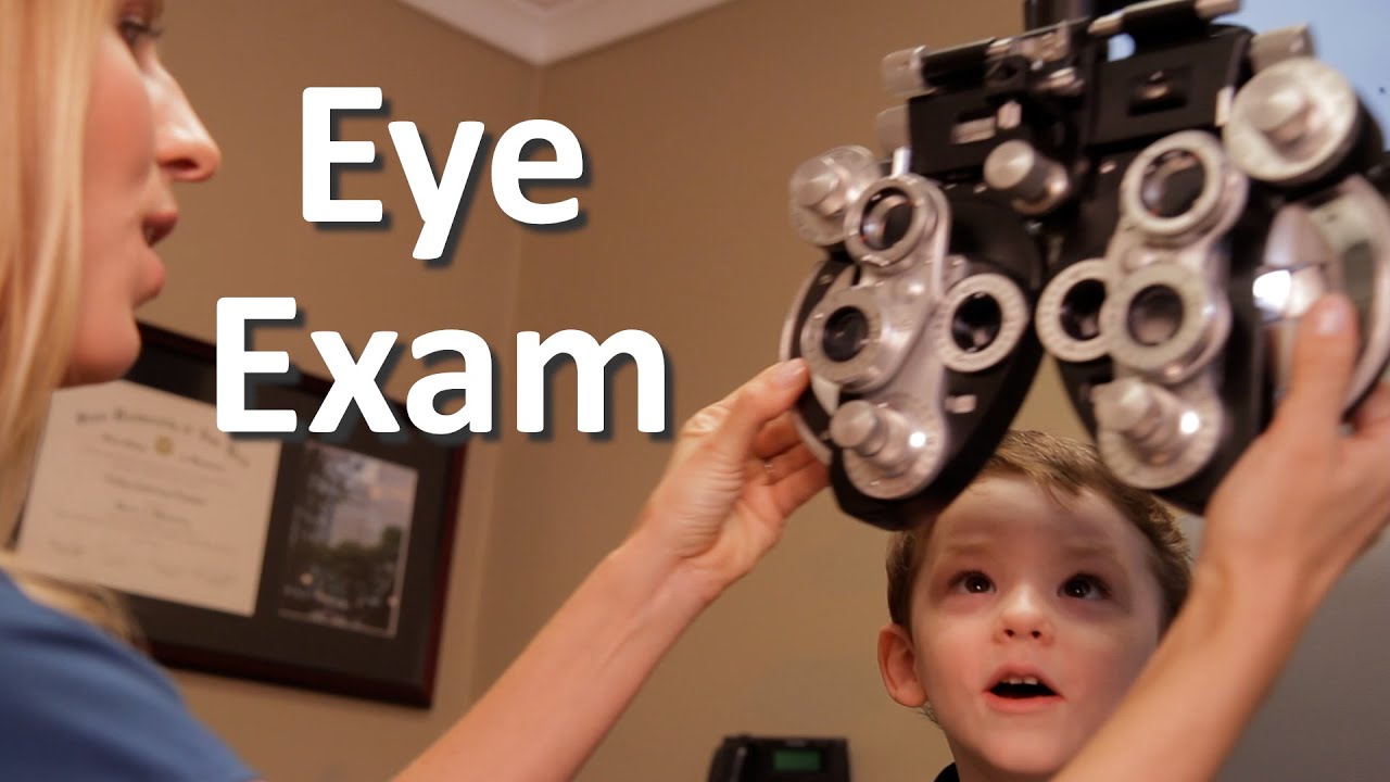 How tests in an eye exam check vision by a pediatric optometrist