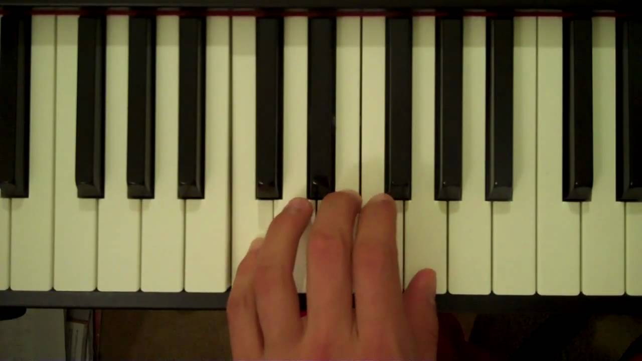 How To Play a C Major Chord on Piano (Left Hand)