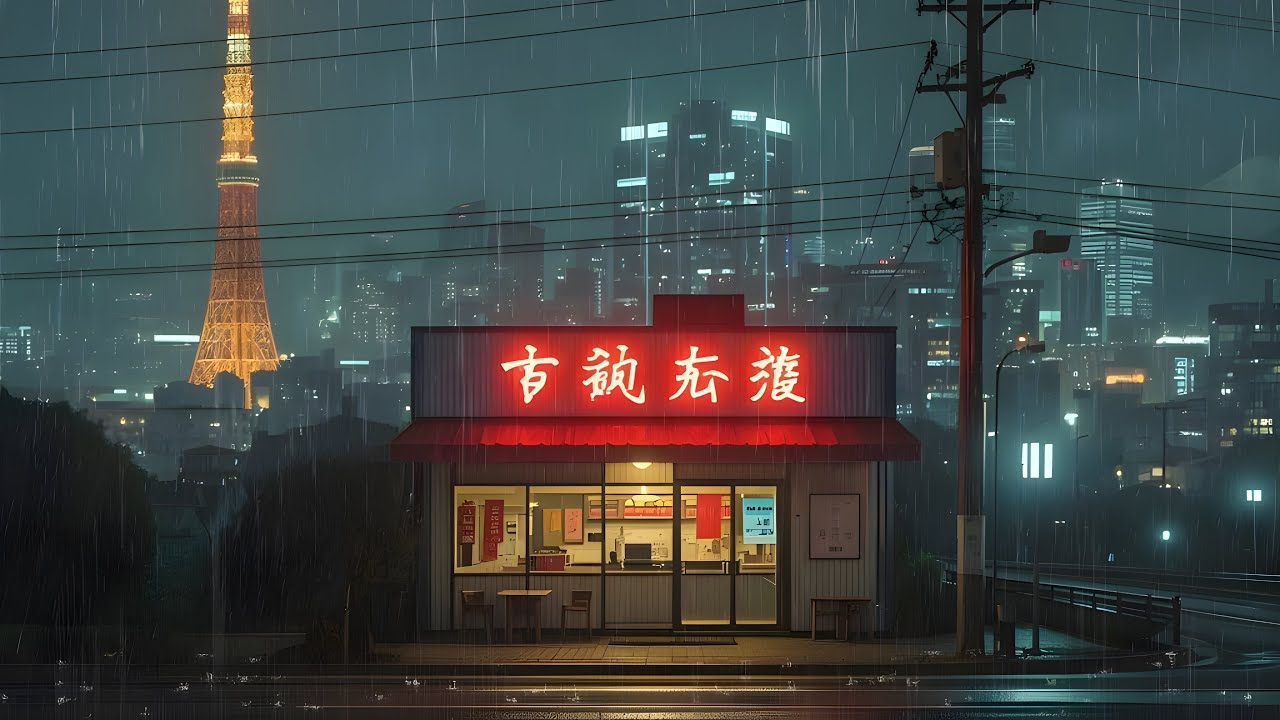 90's Rainy Nights 🌧️ Chill Lofi Beats for Studying, Relaxing & Late Night Focus