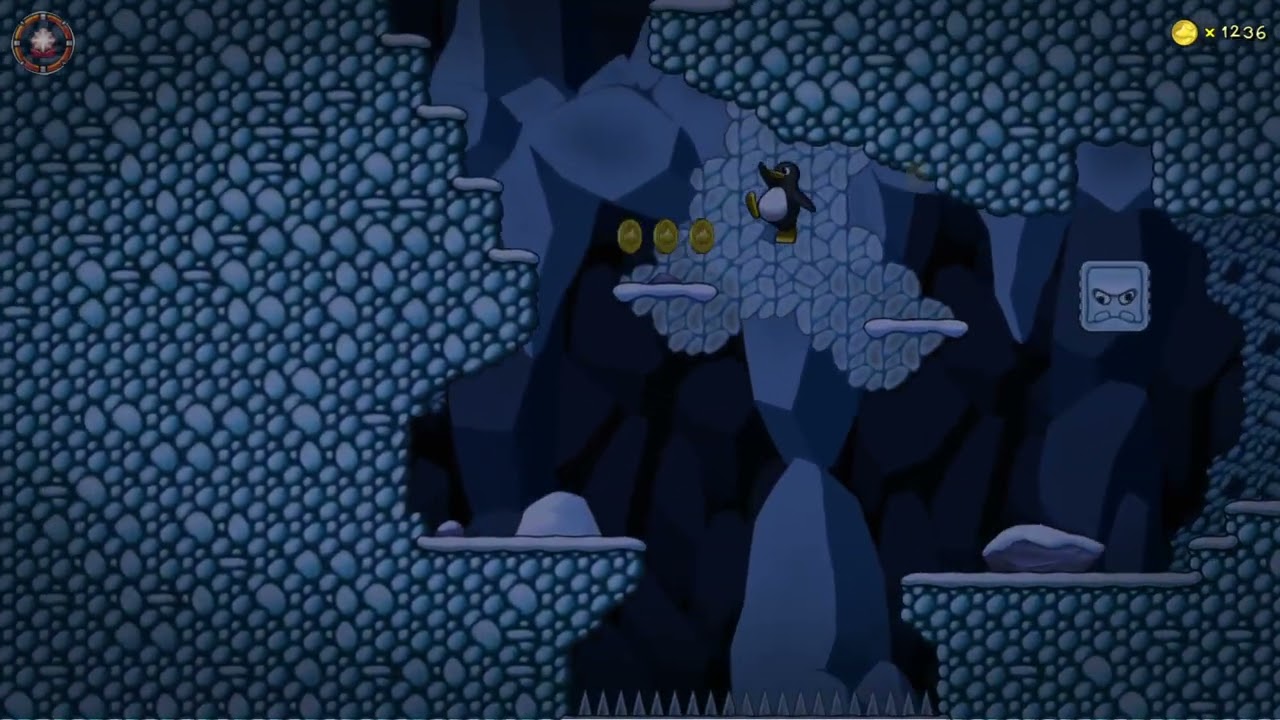 SuperTux 0.7-beta - New Icy island Walkthrough Part 2