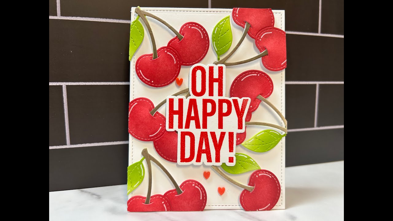 Cheery Cherries Card with Lawn Fawn!