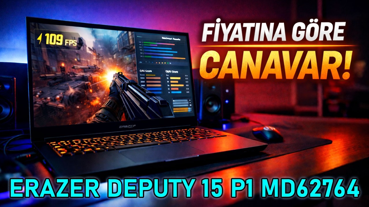 Kutudan Çıktı Test Masasına Geldi: Erazer Deputy 15 P1 MD62764 Core 5 210H 16GB 1TB SSD RTX5060