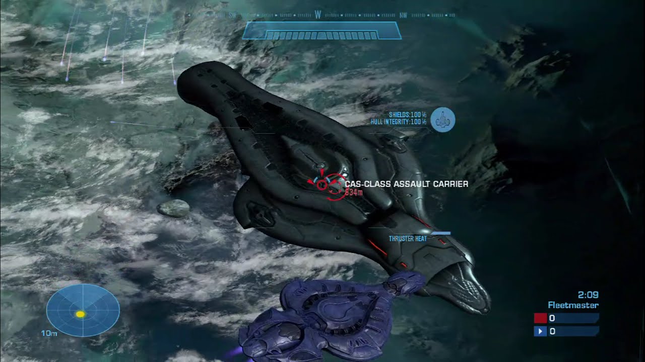 CCS Class Battle Cruiser vs CAS Class Assault Carrier | Halo Reach Epic Space Battle #1