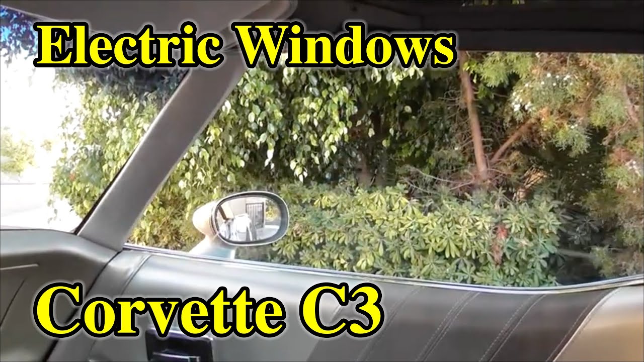 Chevrolet Corvette C3 Collectors Edition (1982). Electric windows in action.