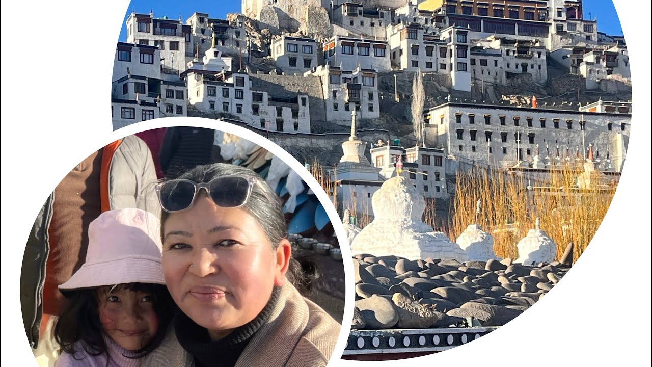 Seeking blessings and peace in the serene Himalayas #ladakh  