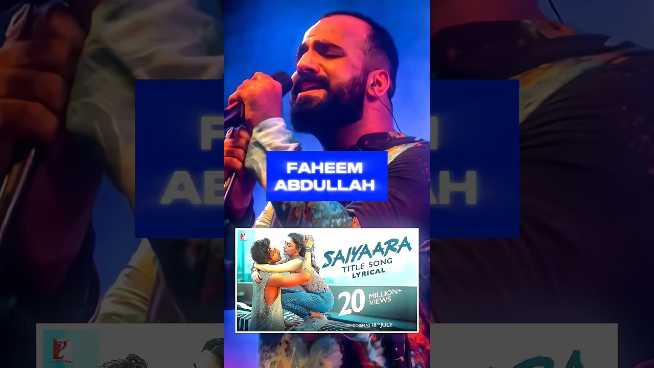 Top 5 Songs Of FAHEEM ABDULLAH | Saiyara , Ishq , Sajde , #top5 #paksongs #ytshorts