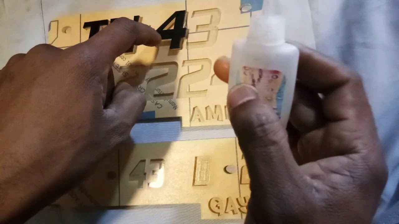 3D NUMBER PLATE MAKING