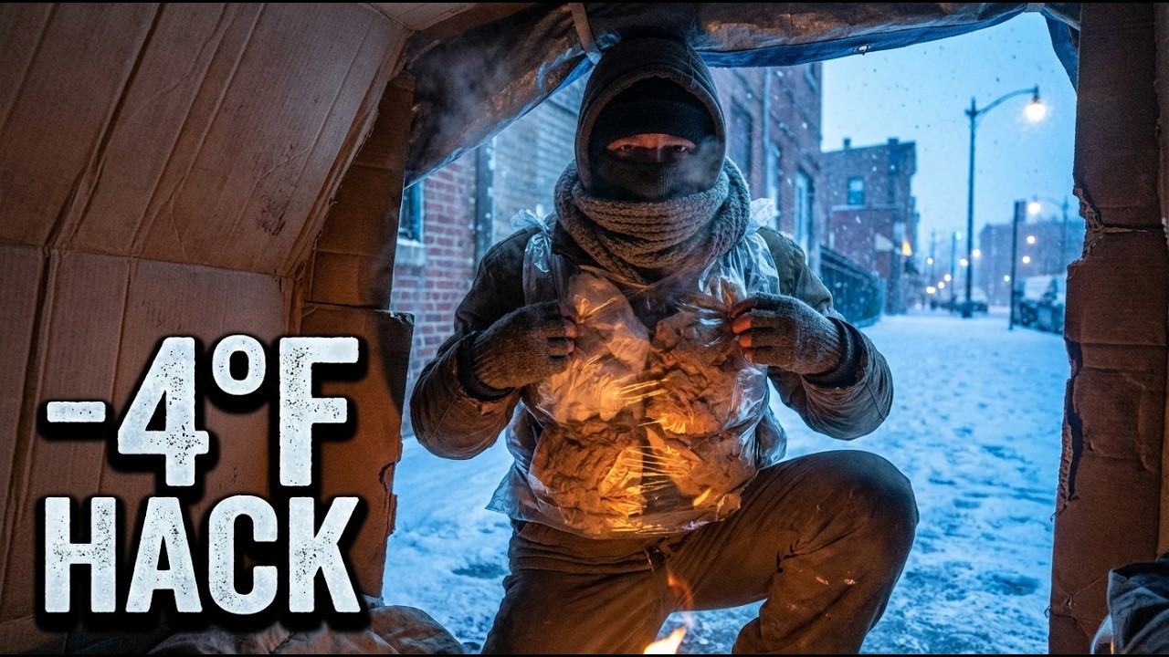 How Homeless People Turn A Plastic Bag Into A Life-Saving Heater At -4°F