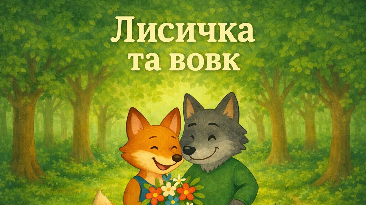 Лисичка та вовк | Казки українською | Аудіоказка для дітей | Kazkify