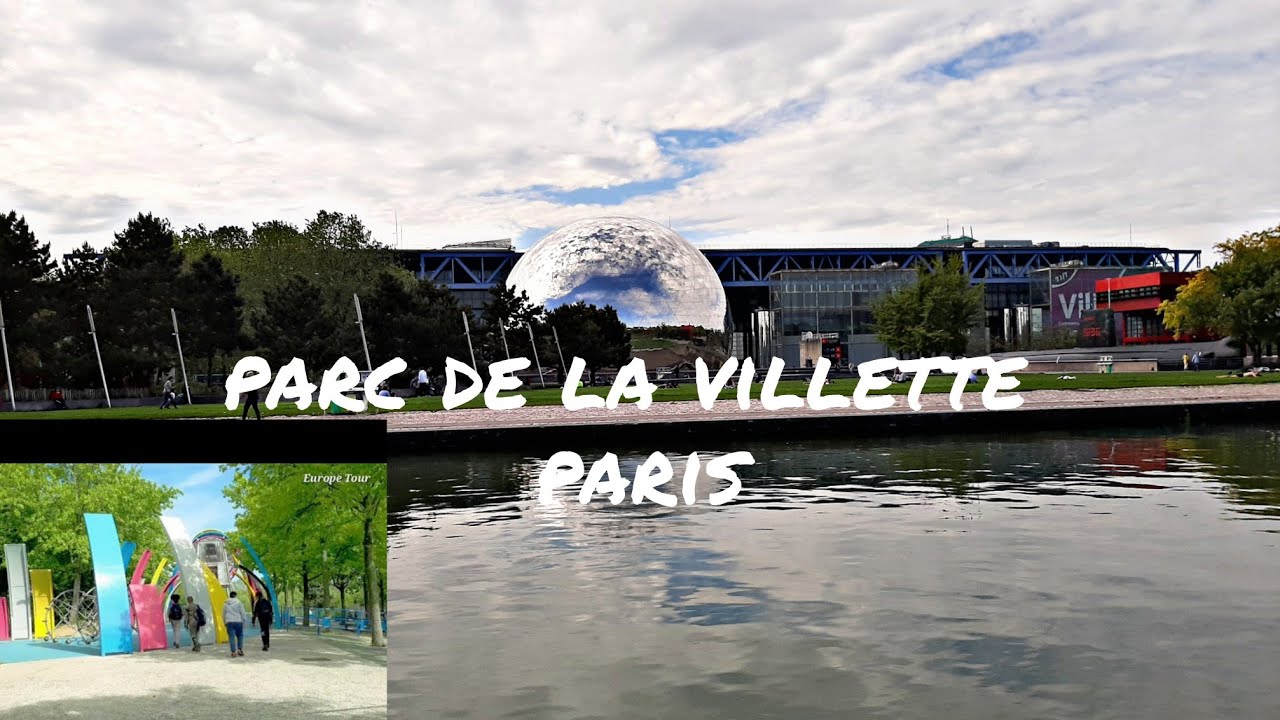 Parc de la Villette  Paris France 🇫🇷 Beautiful Park. Europe Tour