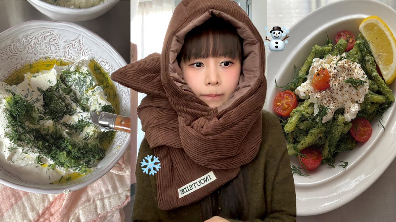 월동준비...🎅🏻 차지키 소스 대량생산, 케일페스토 파스타 레시피 vlog 🍋