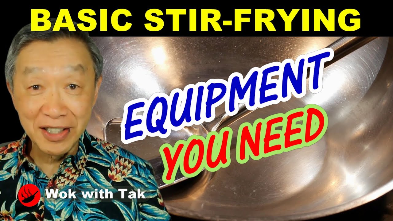 Basic equipment you need for stir-frying and cleaning your wok