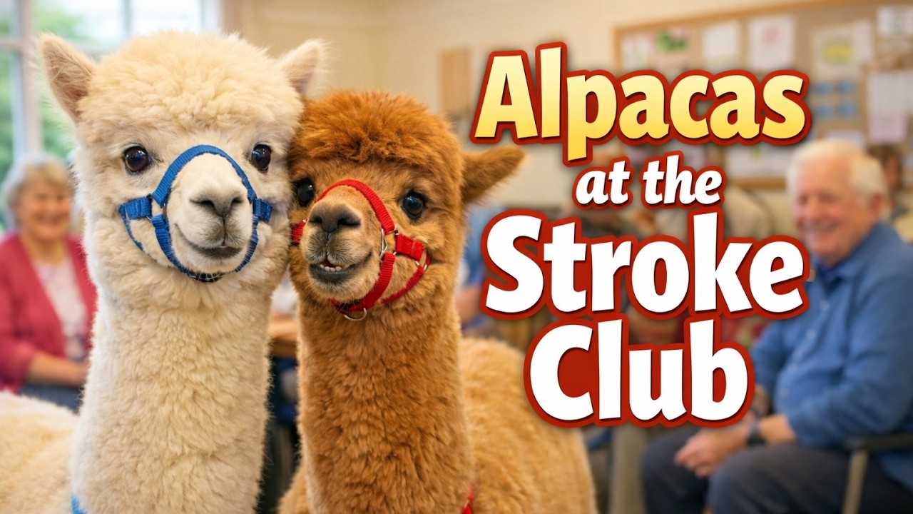 Alpacas at Stafford & District Stroke Club