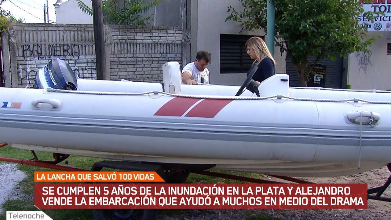 La lancha que salvó 100 vidas en la histórica inundación de La Plata