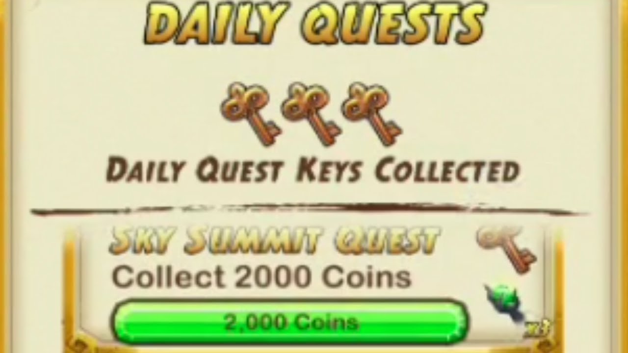 Temple Run 2 Sky Summit #2 | Sky Summit Collect 2000 Coins Daily Quest