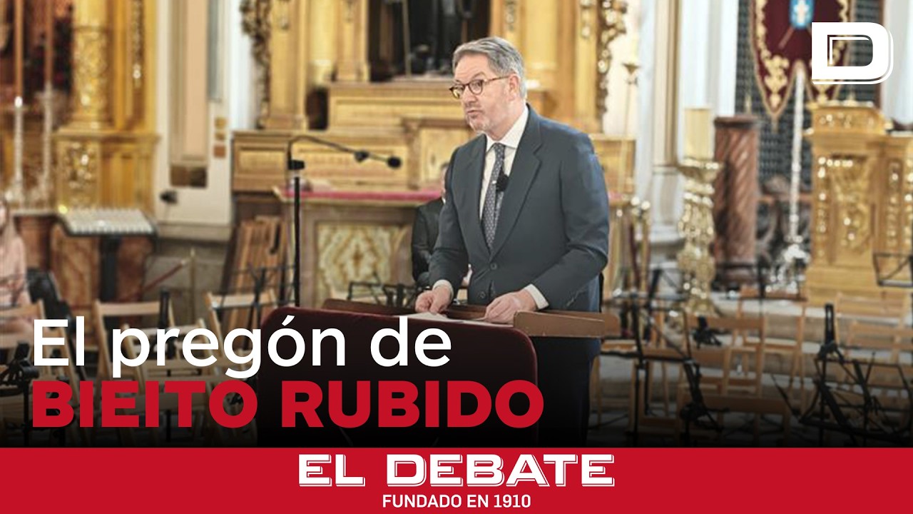 Bieito Rubido en el Cristo de los Alabarderos: «Vengo a este templo, para reivindicar mi fe en ti»