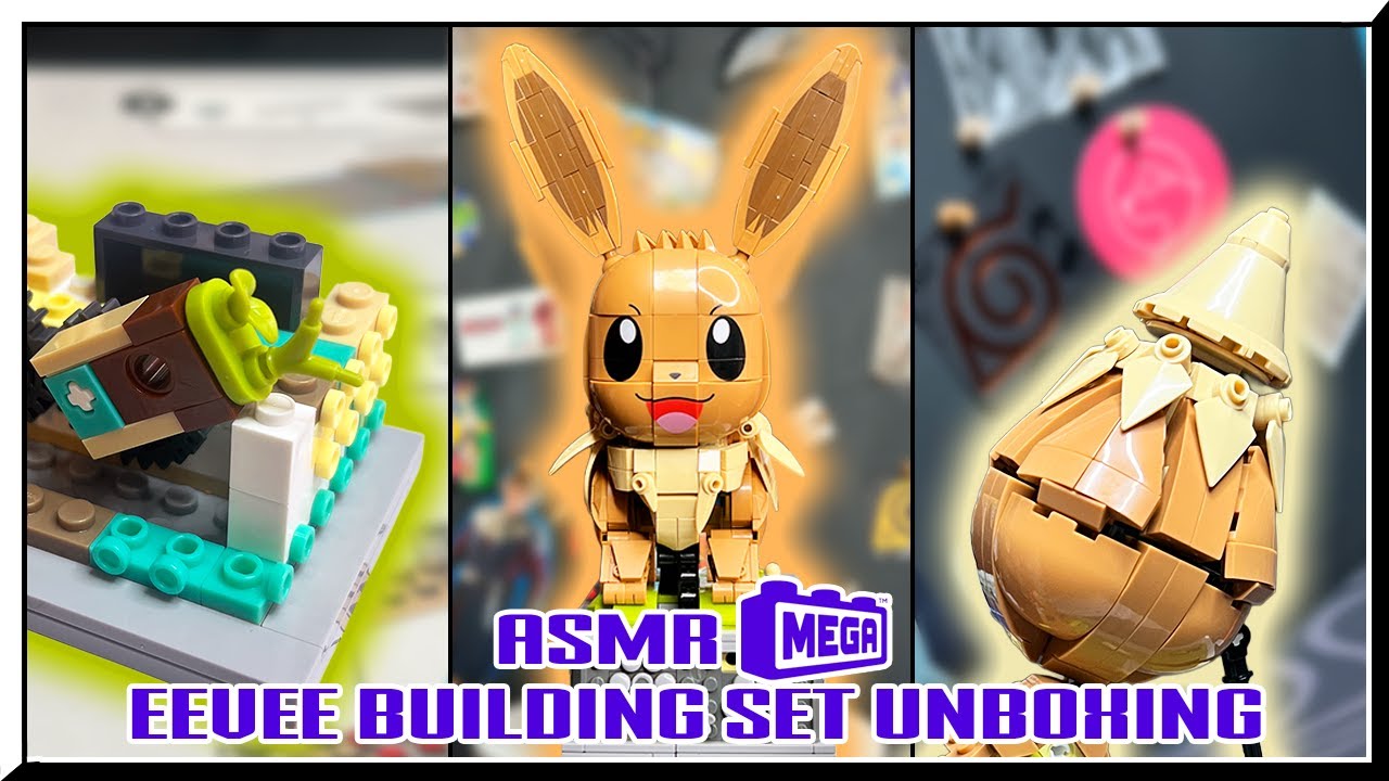 ASMR MEGA Bloks Eevee Motion Set Unboxing!