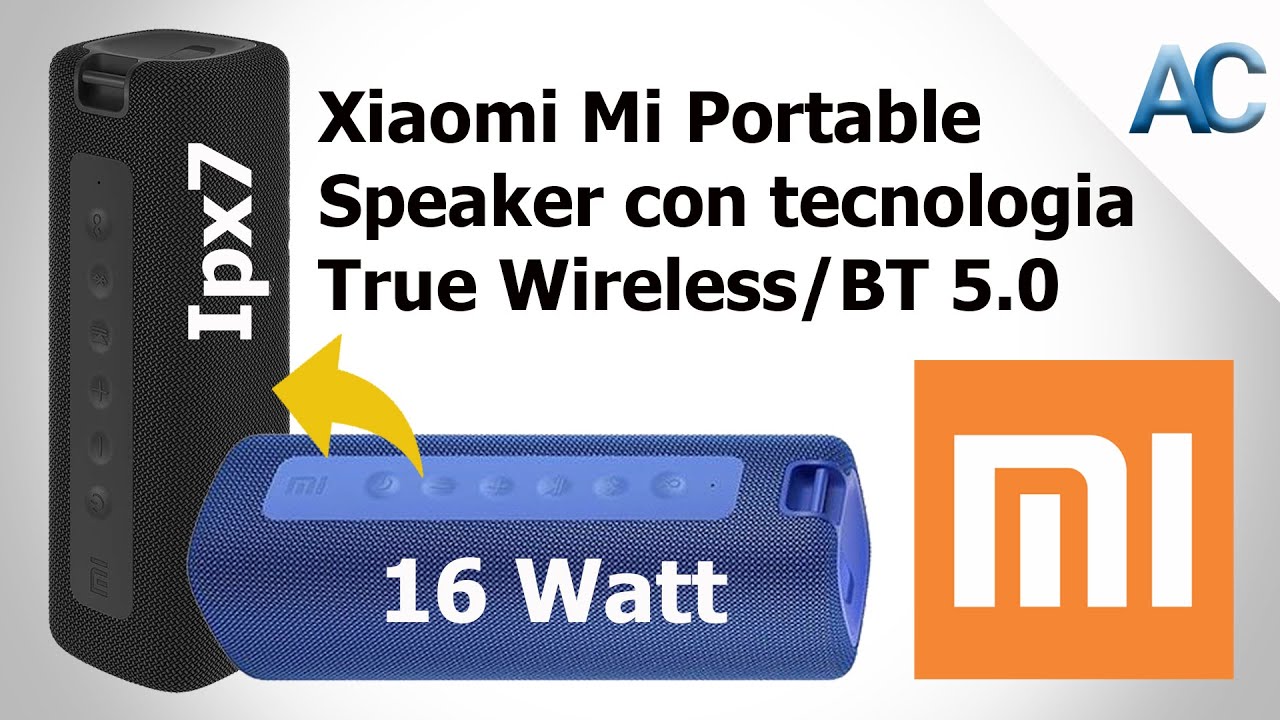 Xiaomi Mi Portable Speaker 16W Bluetooth 5.0 con tecnologia True Wireless