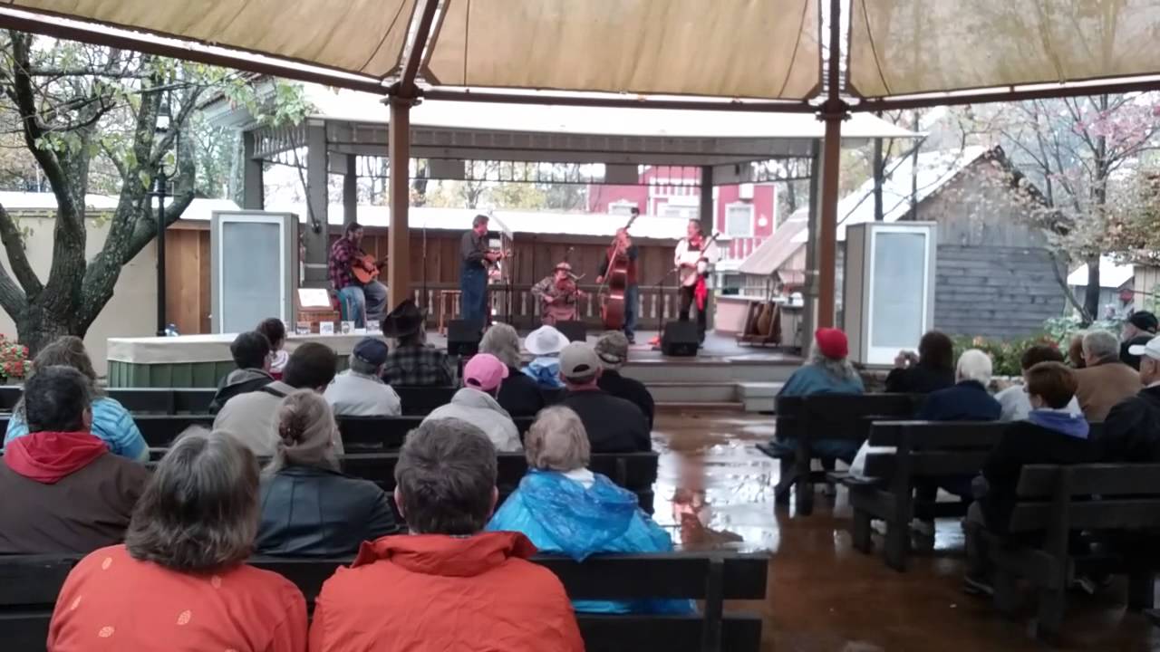 99 Year Old Violet Hensley At Silver Dollar City Gazebo Stage With The Homestead Pickers