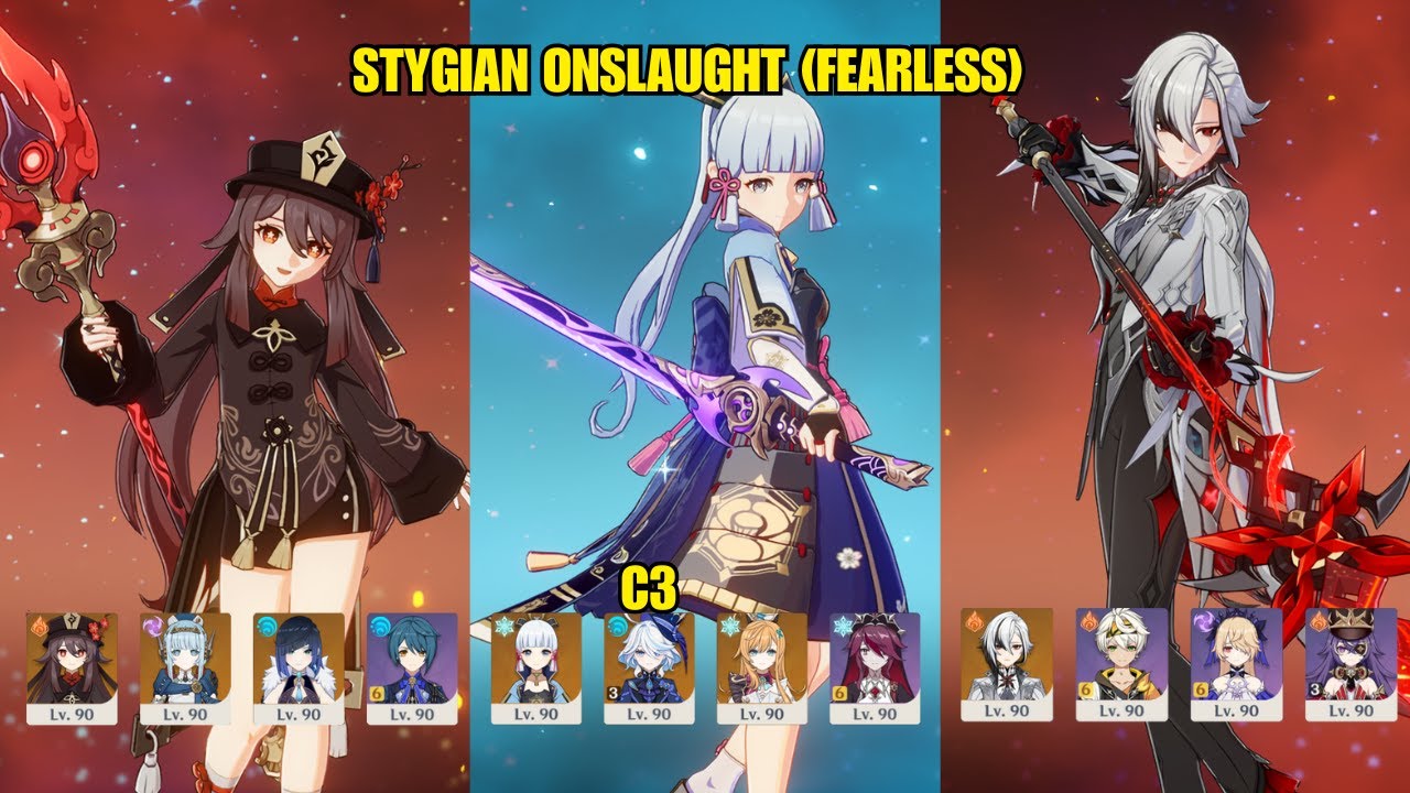 Stygian Onslaught 6.1 Fearless | C0 Hu Tao C0 Ayaka C0 Arlecchino | Genshin Impact