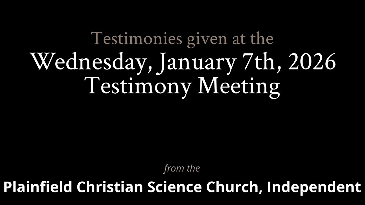 Свидетельства, прозвучавшие на встрече в среду, 7 января 2026 года.