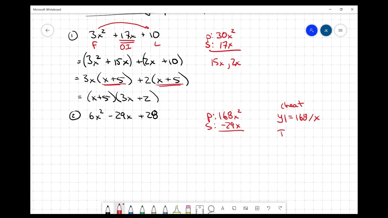 Trinomial Factoring by Decomposition