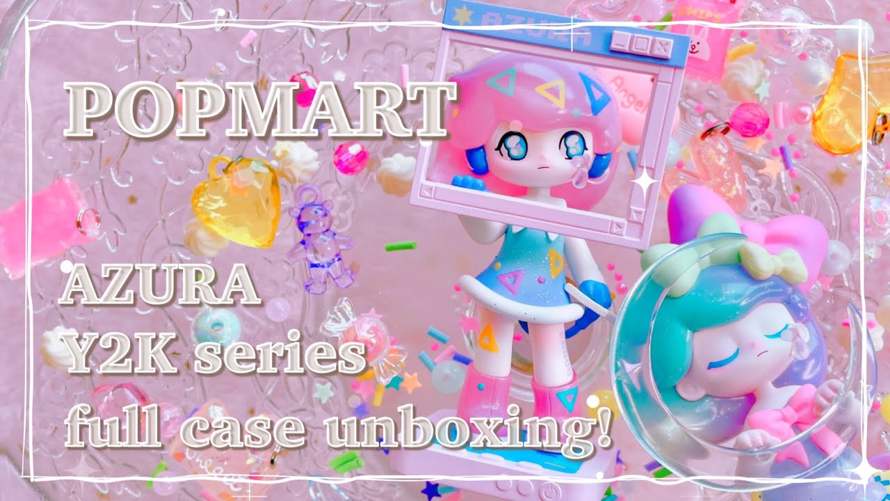 POPMART AZURA Japan limited Y2Kseries full case unboxing!