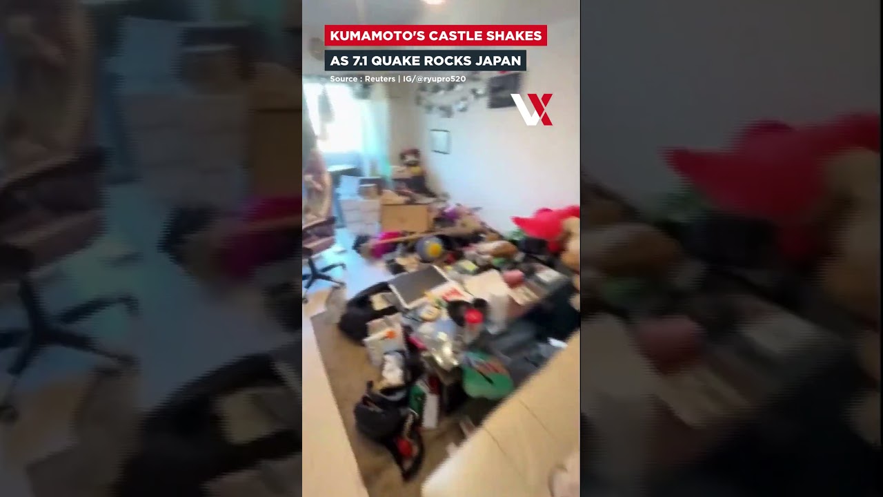 Japan Quake Horror | 7.1 Tremor Damages Kumamoto Castle, Eyewitness Video Goes Viral | VERTEX