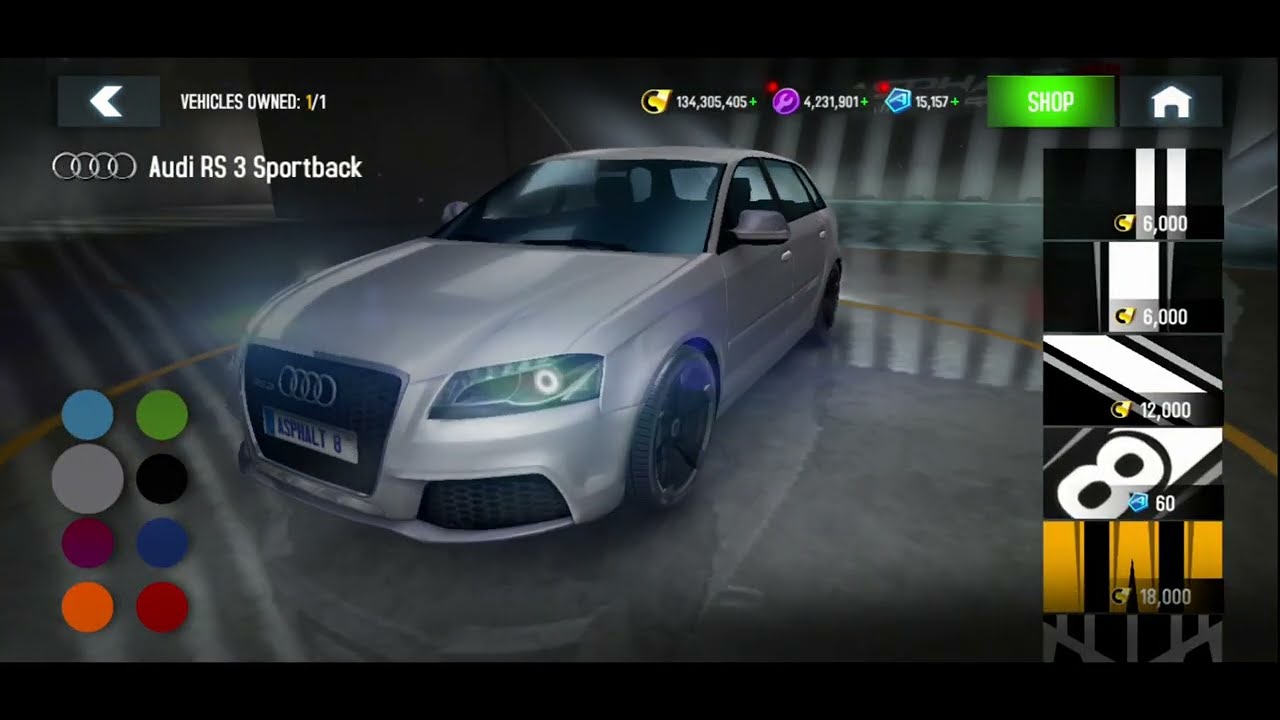 [Unofficial Nerf] Asphalt 8 | Audi RS 3 Sportsback Max Pro 2022