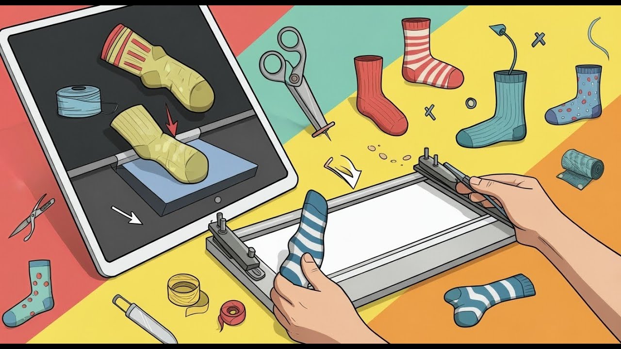 SOCKS PRINTER/Make Your Own Custom Socks Step by Step!