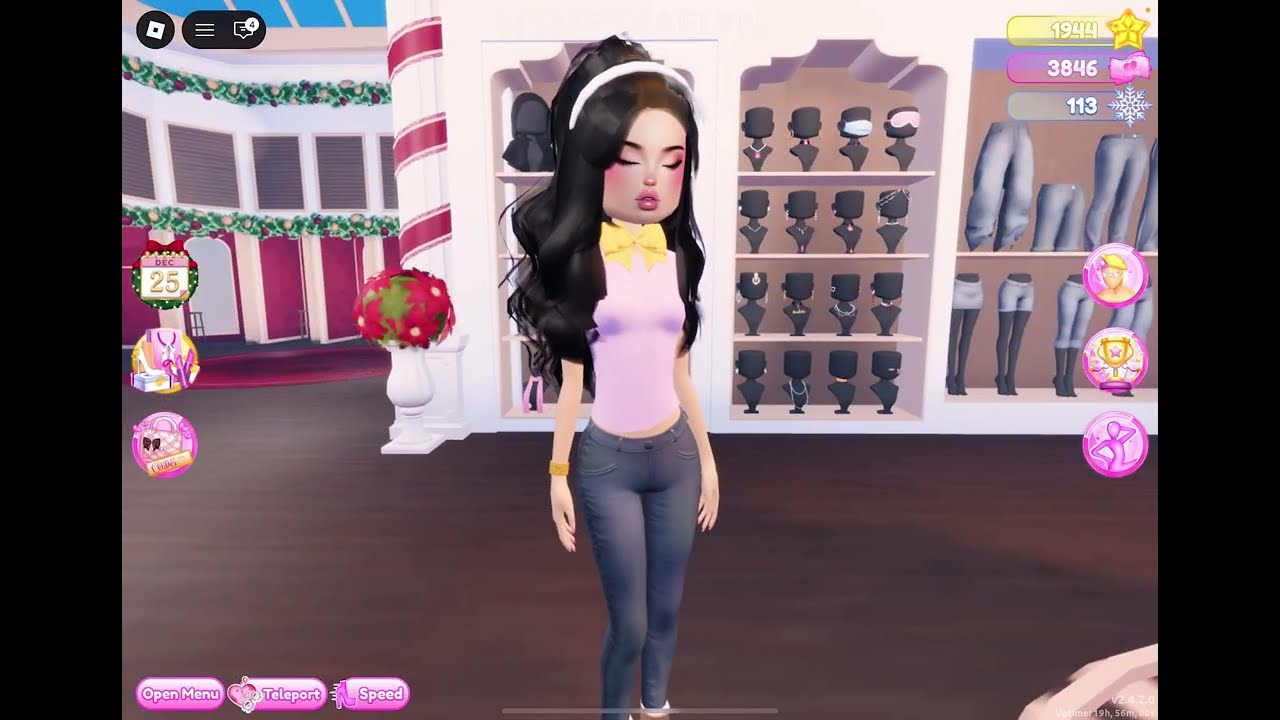 ￼Recreating my Roblox avatar in dress to impress 