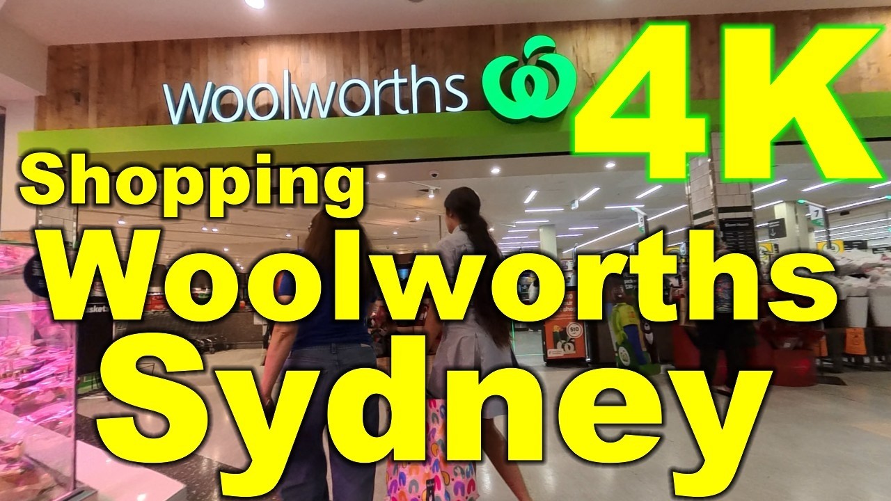 Shopping Woolworths, Westfield Eastgardens, Sydney, Australia - 4K