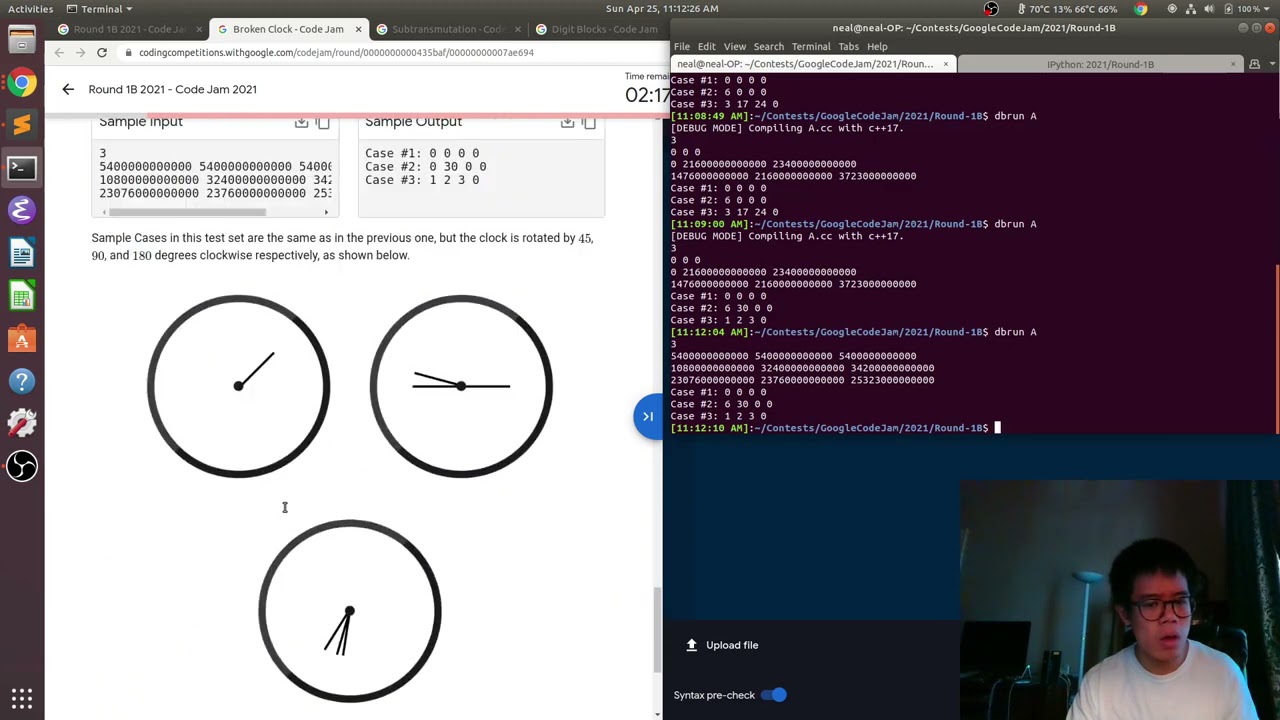 Winning Google Code Jam 2021 Round 1B!