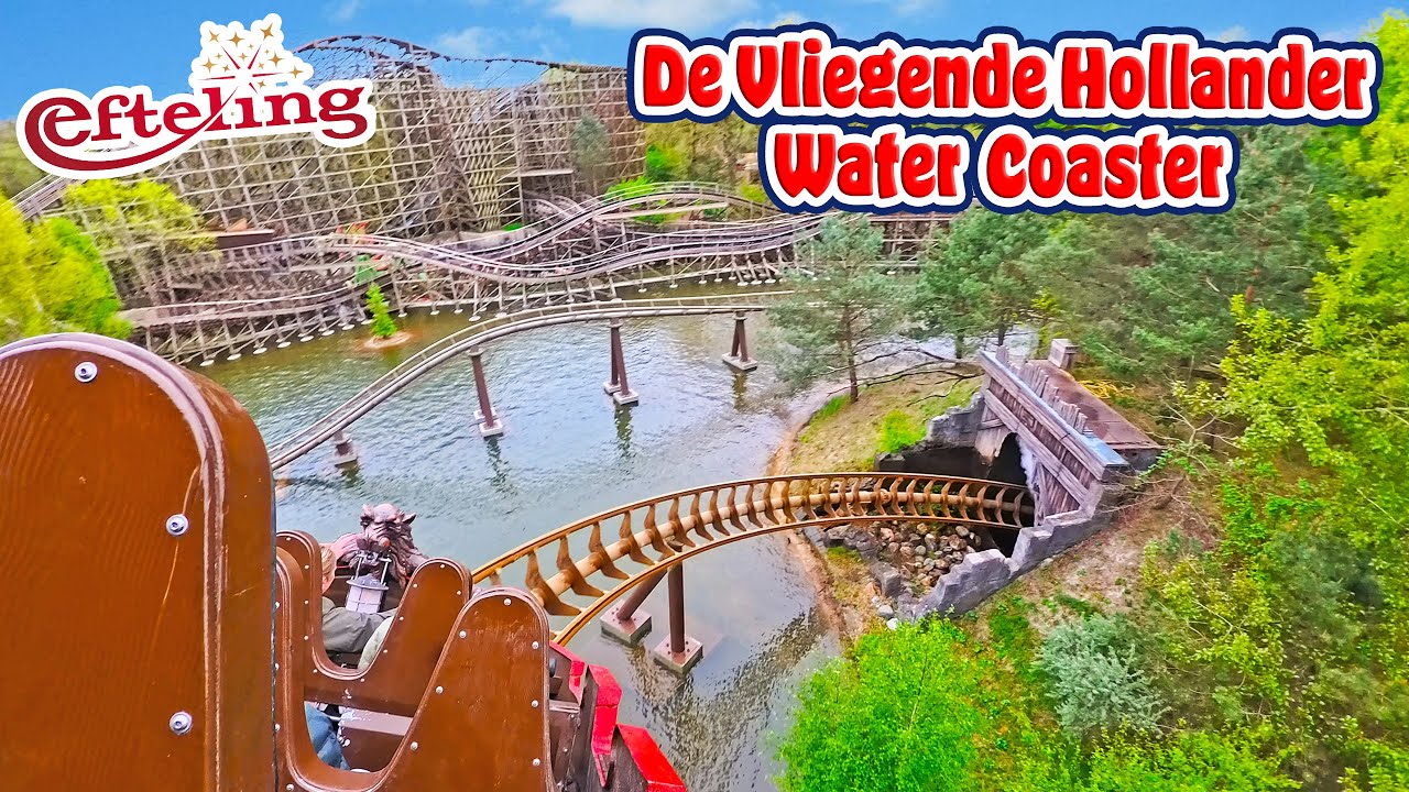 De Vliegende Hollander | Flying Dutchman Water Coaster at Efteling Theme Park (May 2025) [4K]