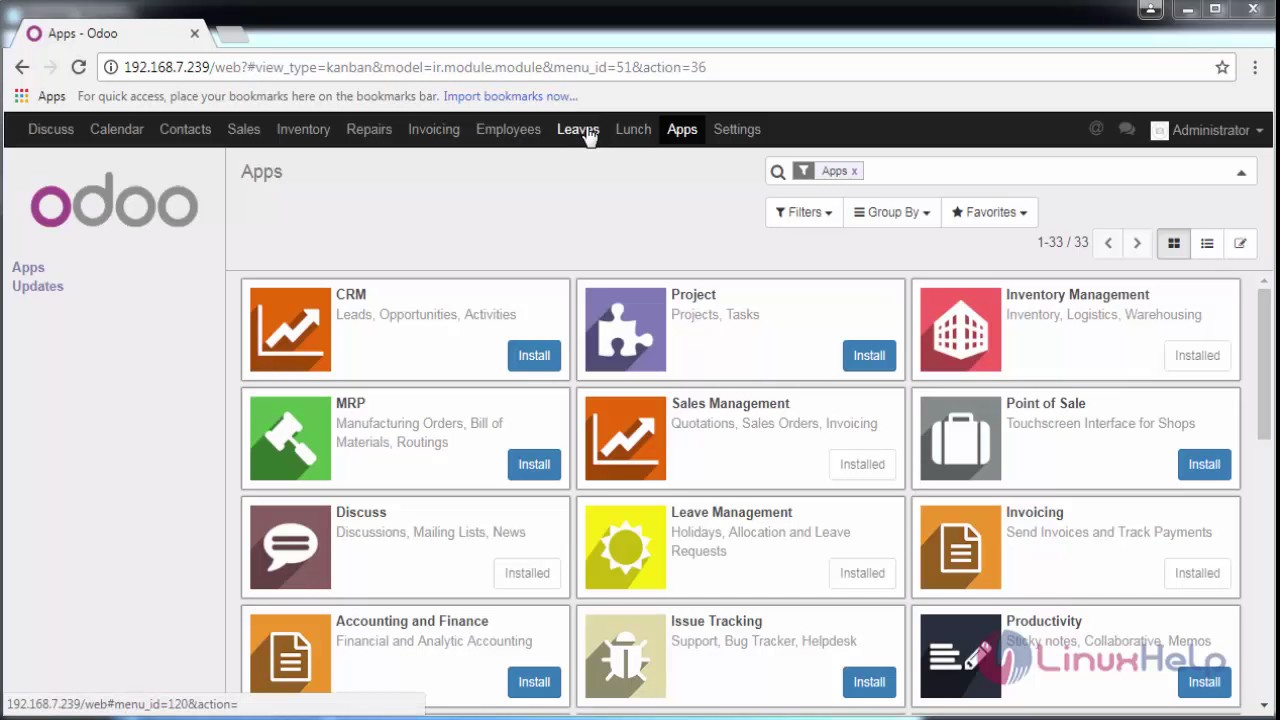 How to create a Leave Request on Odoo